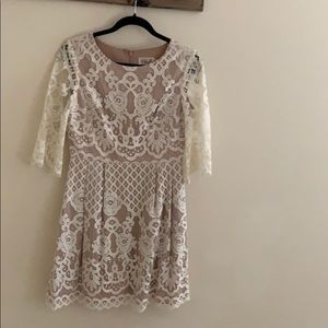 White lace dress